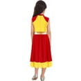thumbnail image 6 of inhzoy Liturgical Praise Dance Dress for Girls Sleeveless Worship Church Robe Costume,Sizes 6-16 Red&Yellow 16, 6 of 7