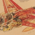 thumbnail image 6 of EA-6B Prowler Fighter Design Diagram Series Kraft Paper Paper - Air Force Aviation Military Art Print Poster Wall Art Decoration 36X52 CM, 6 of 6