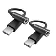 thumbnail image 1 of unbranded 2Ud Cable Adaptador Tipo 35Mm Para Auriculares Compatible Con Laptop Y Smartphone Negro, 1 of 8