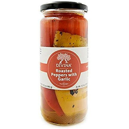 Divina Roasted Mixed Peppers with Garlic, 12.9