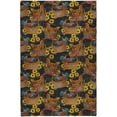 thumbnail image 2 of Addison Rugs Dream Shag Premium Machine Washable Transitional Rooster In Basket Midnight Rectangle Rug, 3' x 5', 2 of 8