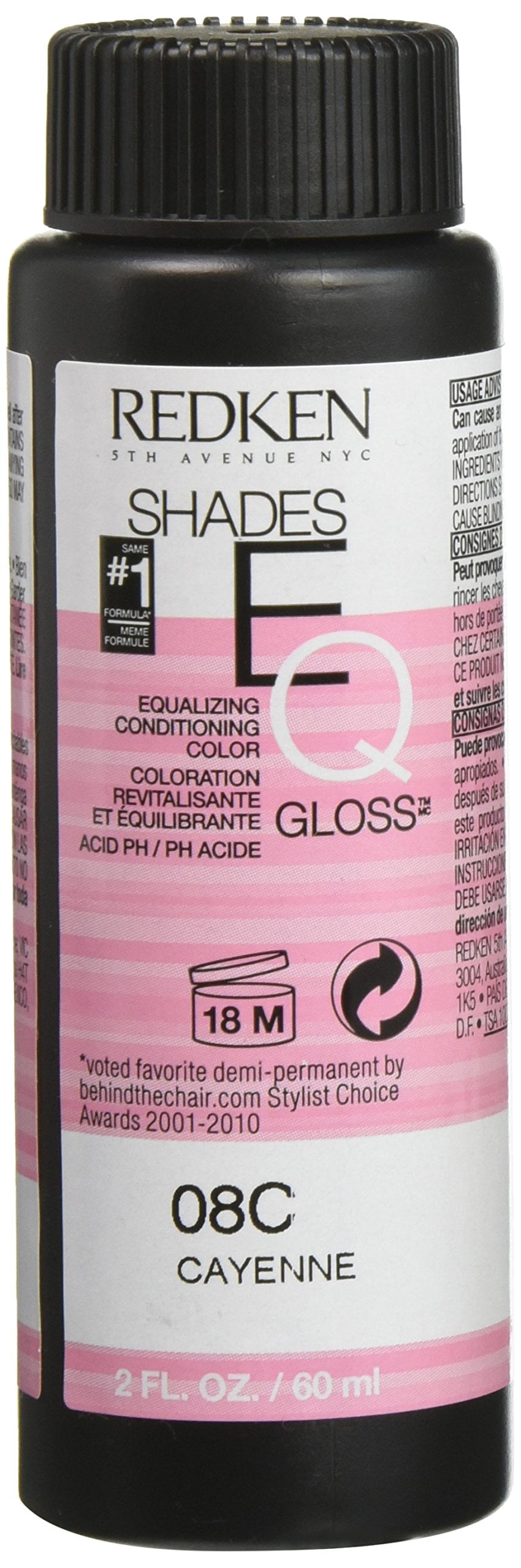 Redken Shades EQ Gloss 08C Cayenne Equalizing Conditioning Color 2 OZ