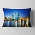 thumbnail image 2 of Designart Canary Wharf London - Cityscape Photo Throw Pillow - 12x20, 2 of 5