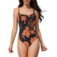thumbnail image 6 of TaTaai 2026 Women‘s One Piece Swimsuit Broad Camisole Straps Allover Colorful Print Pattern Fixed Straps No Removable Pads Summer Beach Honeymoon Cruise Gift, 6 of 9