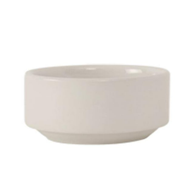 Tuxton BEB-115S Vitrified China Stackable Bowl Eggshell - 11.5 oz - 2 Dozen