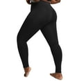 thumbnail image 4 of vigerkar Plus Size Leggings with Pockets for Women, High Waist Workout Tummy Control Yoga Pants 2025 Black, 3XL, 4 of 7