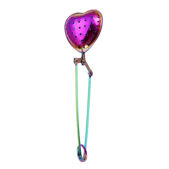 Infusor de té Baoblaze de Acero inoxidable en Forma de Corazón colorido