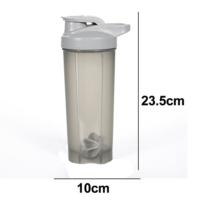 Hopet Slim Protein Shaker Bottle With Storage Leakproof Small Protein Shake  Bottles Smart Shaker Cup For Women + Men, Blackandwhite 