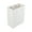 White, variant on Rectangle Black Paper Small Shopping and Take Out Bag - Glossy, Rope Handles - 6 1/2" x 3 1/4" x 7 1/2" - 10 count box