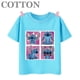 thumbnail image 3 of Camisetas de algodón para niños de moda de verano con múltiples estampados de manga corta y cuello redondo de Disney Stitch Anime, 3 of 5