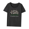 thumbnail image 3 of Camiseta para Mujer Camiseta con Cuello Redondo Camiseta de Manga Corta para Mujer para Trabajo Oficina Senderismo SG, 3 of 7