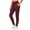 Wine, variant on Womens High Waisted Legging Drawstring Fitted Jogger with Pockets Athletic Workout Gym Yoga Pants for Women Size S-3XL