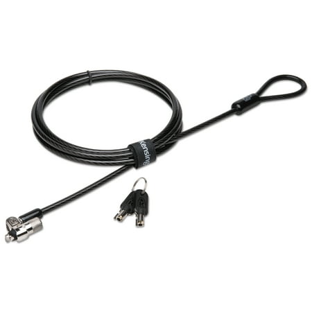 Microsaver Keyed Retractable Notebook - Kensington MicroSaver 2.0 Keyed Laptop Lock, 6ft Steel Cable, Silver, Two Keys