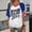 Navy, variant on Women's 2026 Brasil Soccer Shirt V-Neck Football Graphic Tee Oversized Game Day Short Sleeve Top Red M