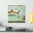 thumbnail image 4 of Shark in Rococo Style - Canvas, 4 of 10