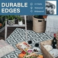 thumbnail image 2 of Picnic Blankets 120 x 180cm Recycled UV Resistant Rugs Plastic Rug Foldable Camping Blankets Indoor Rug for Garden RV Patio Deck Balcony BBQ Beach, 2 of 11