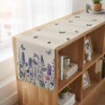 thumbnail image 6 of Table Runners 72 Inches Long Dress Scarves, Purple Floral Farmhouse Kitchen Table Runner, Coffee Tablerunners, Spring Lavender Daisy Butterflies Botanical Beige 14x72 Inch, 6 of 9