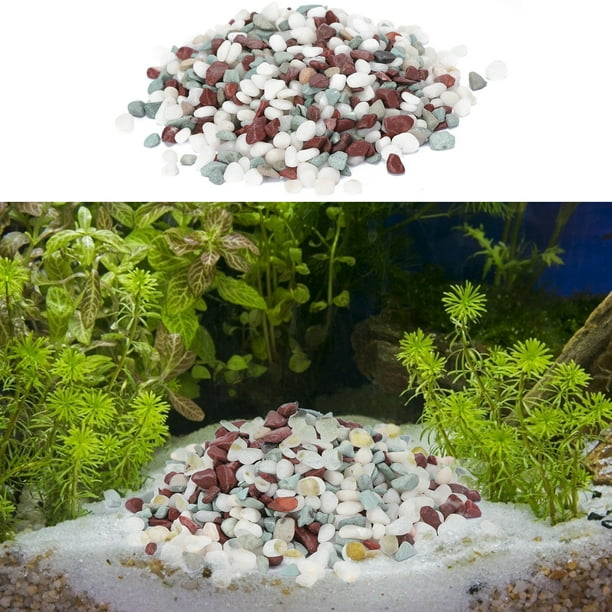 Pierres d'Aquarium Roches Décoratives 3-5mm Aquarium de Pierre de