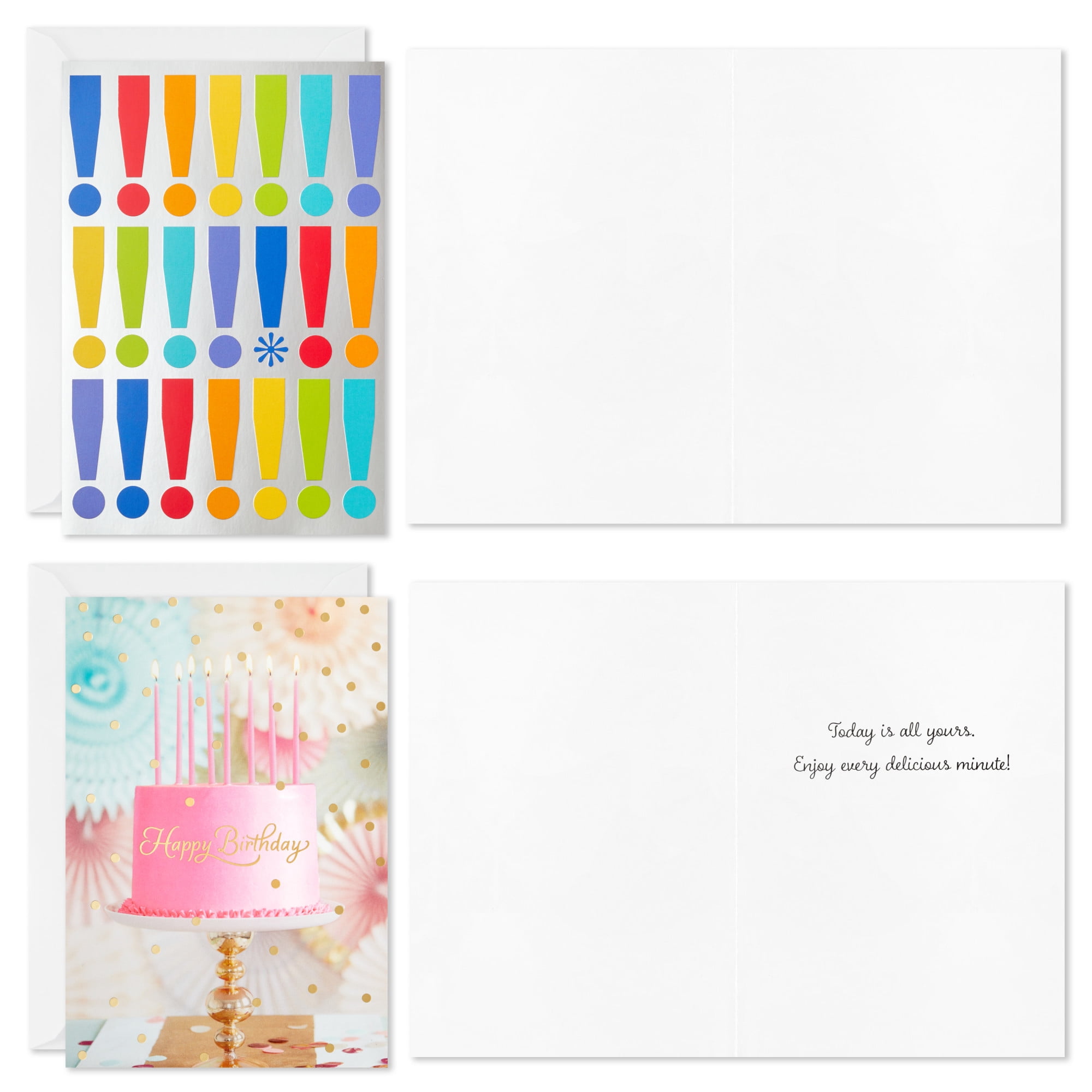 Hallmark Assorted Multi-Occasion Cards (Upbeat and Inspiring), Pack of 12