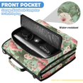 thumbnail image 6 of Zipper Binder with Shoulder Strap 2 inch 3 Ring Waterproof File Folder Organizer Bag 500 Sheet Flamingo Tropical Leaves Pattern, 6 of 8