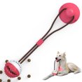 thumbnail image 1 of Pelota de juguete con fugas de ventosa para mascotas - color rojo y blanco Xemadio 2034734-2, 1 of 9
