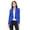 Royal Blue, variant on Women's Elegant Solid Stretch Open Front Long Sleeve Blazer Jacket