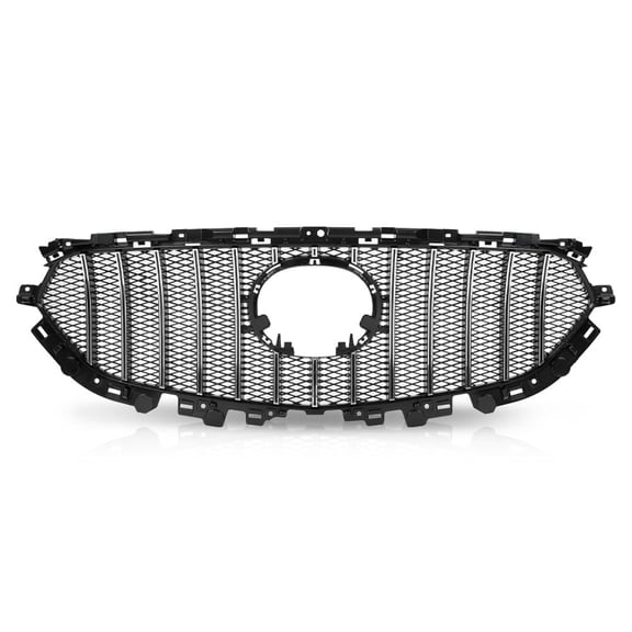 PIT66 Front Upper Grille Mesh Grill Vent Trim Bar Fit for 2017-2021 Mazda CX-5 CX5 2017 2018 2019 2020 2021