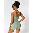 thumbnail image 3 of IDOPIP 2 Pieces Workout Sets for Women Cross Back Tank Top Matching High Waist Biker Shorts Sports Bra Gym Leggings Yoga Pilates Outfits Tracksuit, 3 of 6