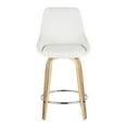 thumbnail image 6 of LumiSource Diana 24" Fixed-Height Counter Stool - Set of  2, 6 of 10