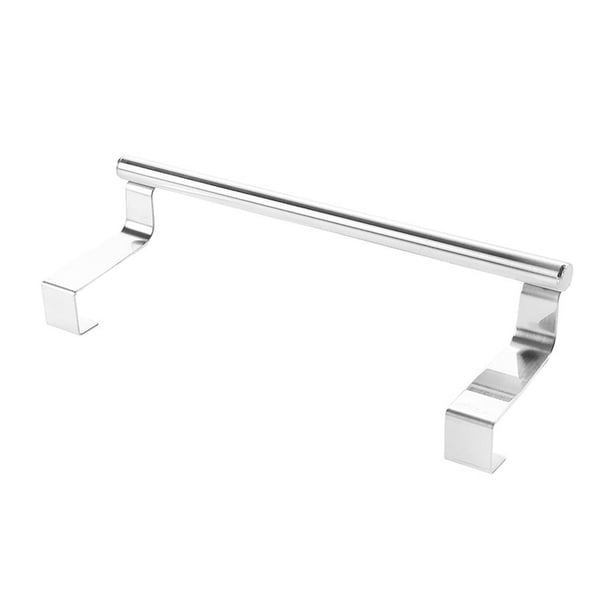 Acero inoxidable sobre la puerta del gabinete toallero soporte para toalla de cocina barra para toalla