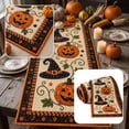 thumbnail image 7 of Autumn Spell Quilted Table Runner,Halloween Pumpkin Tablecloth ,Fall Decor Embroidered Farmhouse Desk Cover, Holiday Kitchen Dining Decorations for Home Party, 7 of 7