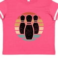thumbnail image 4 of Inktastic Bowling Sunset for Bowler Silhouette Bowling Pins Boys or Girls Toddler T-Shirt, 4 of 5