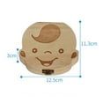 thumbnail image 3 of Caja de dientes de bebé español / inglés / francés / ruso organizador de dientes de leche para ni CACAGOO Caja de dientes de bebé, 3 of 7
