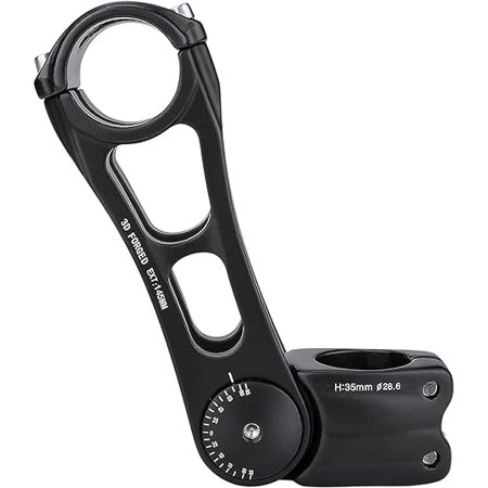 Adjustable MTB Bar 31.8mm 85 Degree -145mm Handlebar Bike Lever Riser - Aluminum MTB Handlebar Riser Extender for MTB Road City Bike (31.8 x 145mm)