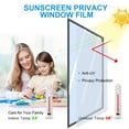 thumbnail image 5 of One-Way Perspective Window Film, Heat Insulation and Sunscreen for Household Film, Silver Reflective for Privacy Film, Easy Install with Squeegee, UV Protection, Decorative for Windows, 5 of 6