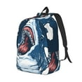 thumbnail image 2 of Balery Shark Vintage Canvas Backpack for Men and Women - Large Capacity, Durable Travel Laptop Bag for School, Work, Hiking, and Outdoor Activities, 2 of 7