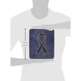 thumbnail image 2 of Grey Ribbon for Brain Cancer Awareness Mouse Pad Hot Pad or Trivet, 2 of 2