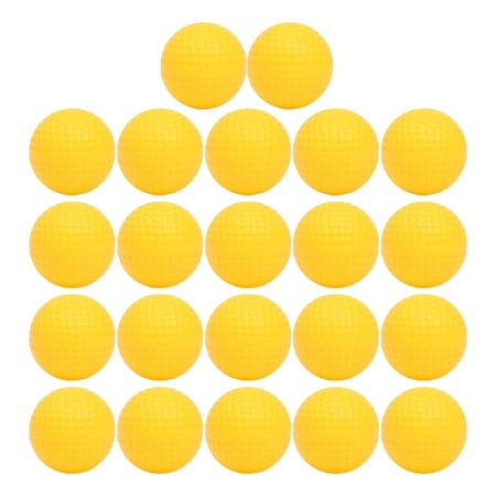 

22pcs Ball Hollow Ball Non-porous Training Aids Indoor Double Layer Practice Balls for Indoor (Yellow)