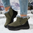 thumbnail image 4 of AXXD Boots for Women,Winter Mid-Calf Boots,Warm Round Toe Snow Boots,Green,US 5.5, 4 of 6