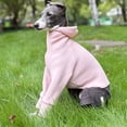 thumbnail image 5 of HQREA Greyhound Dog Winter Coat Jumpsuit Four-Legged Hooded Fullbody Whippet Clothes with Pocket, 5 of 6