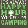 thumbnail image 3 of CafePress - It's Always Happy Hour When I'm Camping T T Shirt - Men's Classic Graphic Cotton T-Shirt, 3 of 4
