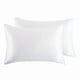 thumbnail image 2 of 2 piezas de fundas de almohada de imitación de seda en color puro, funda de almohada de imitación de seda en color blanco, 2 of 8