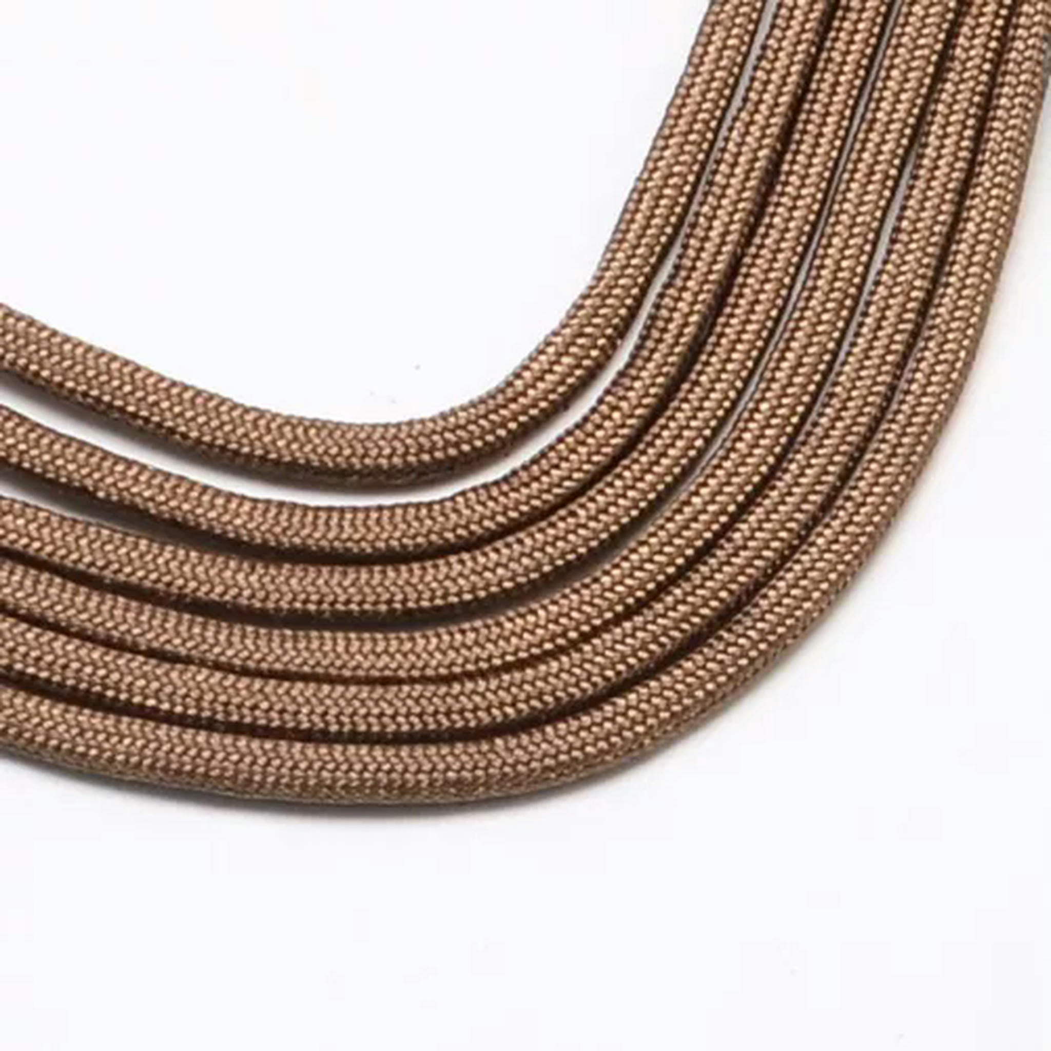 EOEMY 109Yards Bulk Polyester Spandex Cords Rock Climbing Rope Cable Solid Color 4~5mm-Saddle Brown