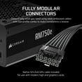 thumbnail image 4 of Fuente de alimentación Corsair RM750e 750W totalmente modular ATX 3.1, 4 of 7