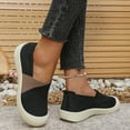 thumbnail image 6 of Orthopedic Shoes for Women, Women Wide Width Breathable Walking Comfortable Slip on Sneakers,Lightweight Sneaker Nurse Shoes Arch Support Sneakers Black 7, 6 of 7