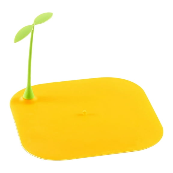 FURNIX Little Bean Sprout Silicone Sink Tub Stopper,Large Silicone Drain Cover Flat Suction Cover No Wet Hand Design,Anti-Odor,Bug-Resistant Bathroom & Kitchen Sink Stopper Cute & Hygienic Home Decor