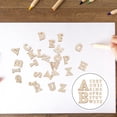 thumbnail image 4 of MasteelfCA 200pcs 15mm DIY Educational Toy Small Natural Wooden Slice Scrapbooking Embellishments DIY Craft Decor (English Letters Pattern), 4 of 8