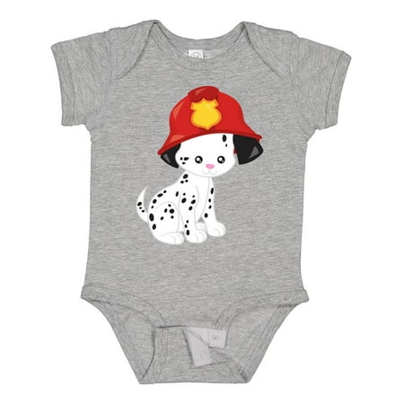 

Inktastic Fireman Dog Cute Dog Puppy Doggo Dalmatian Gift Baby Boy or Baby Girl Bodysuit