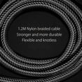 thumbnail image 2 of Magnetic USB C charging cable Magnetic data cable [2 pieces 1.2M] USB Type C cable 2.4A fast charging cable, 2 of 7