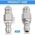 thumbnail image 2 of Brass Sewer Jetting Nozzle for Pressure Washer Stainless Steel Color 55x18x18.5mm Hole: 0.7mm and 7mm, 2 of 7